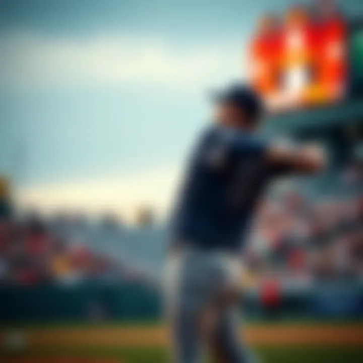 Slow Wind-Up Moment A player dramatically pauses before making a pitch, causing surprise among the crowd.