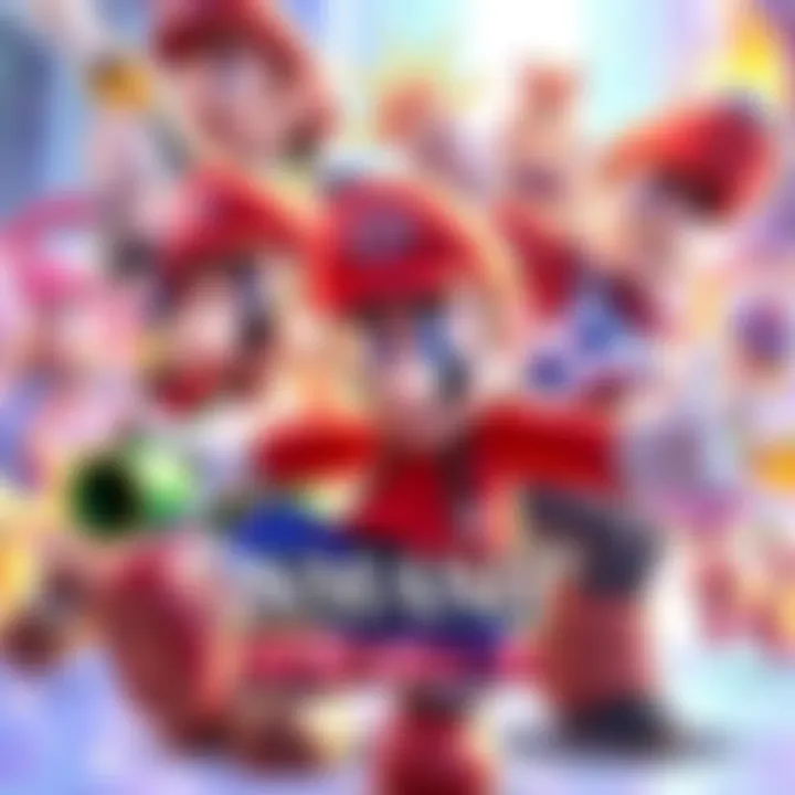 A screenshot from the Smash Remix 2.0.0 trailer showing new characters and gameplay features