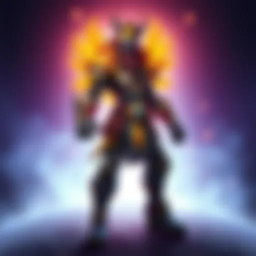 A Smite character with a flashy new skin that fans criticize, standing in an action pose