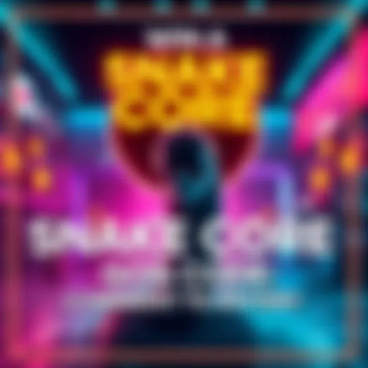 A promotional graphic featuring the Snake Core GOG Prime code giveaway with a gaming theme and vibrant colors.