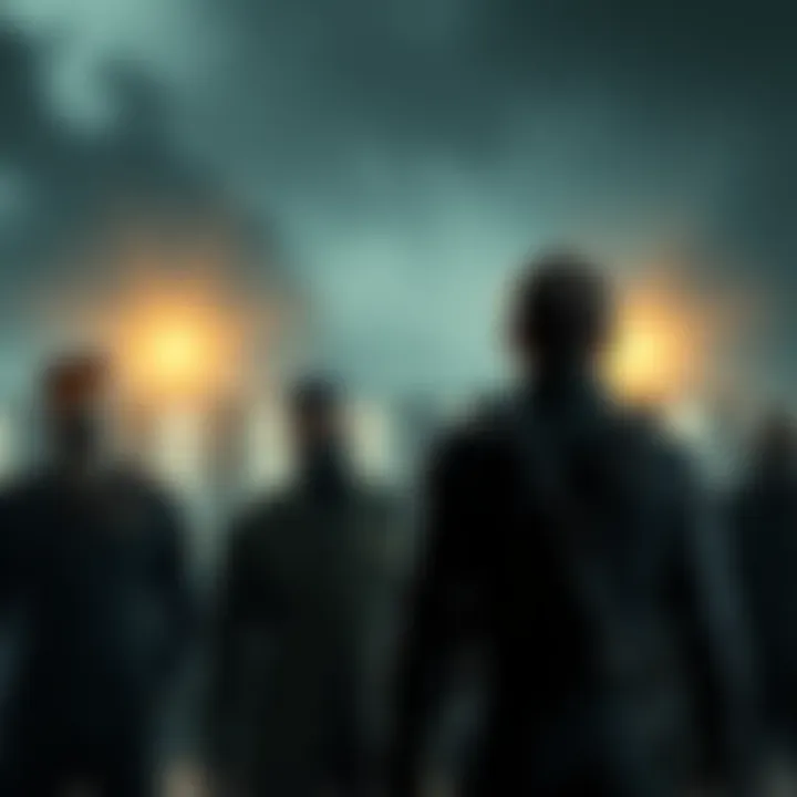 Snake and Otacon facing execution Snake and Otacon stand in front of a military firing squad, looking somber and resigned, in a tense scene from an alternate ending of MGS4.