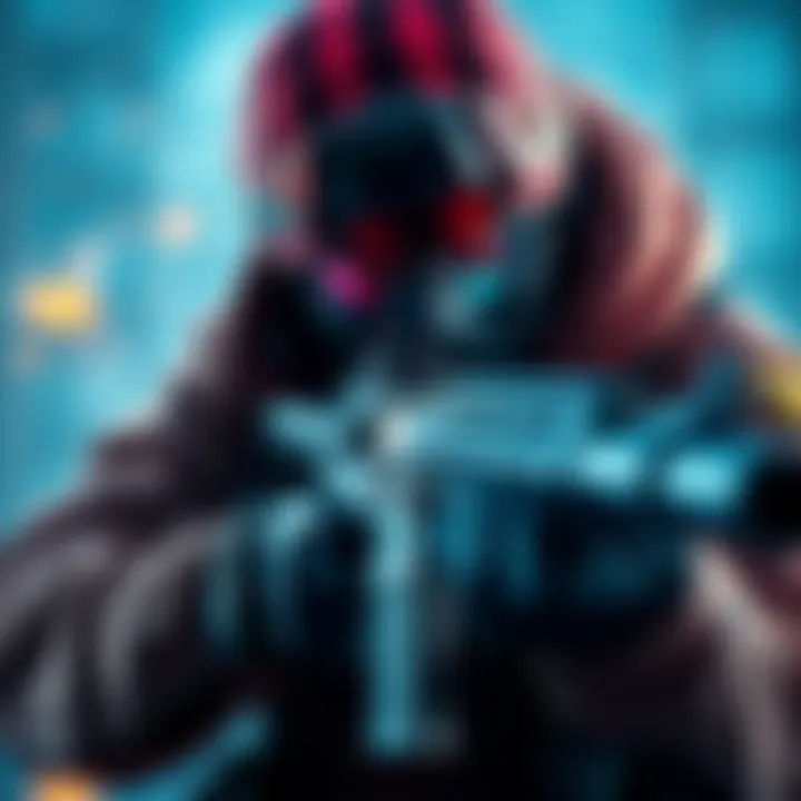 A skilled sniper taking aim during an intense game, showcasing precision and focus.