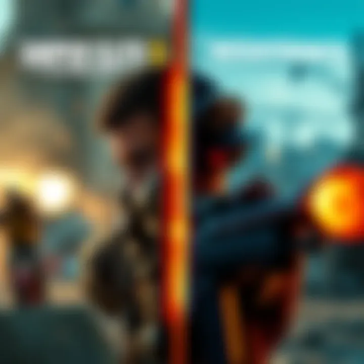 A side-by-side comparison of gameplay scenes from Sniper Elite 5 and Resistance, highlighting their unique shooting styles.
