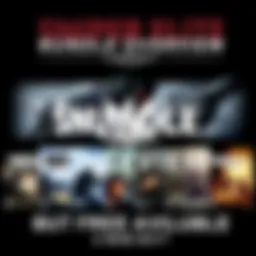 A display of Sniper Elite game covers showcasing the full editions available in the Humble Bundle offer, highlighting their graphics and themes.