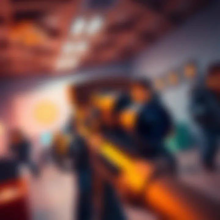 A Minecraft Sniper aiming at a target while others play Two Rooms and a Boom in the background.