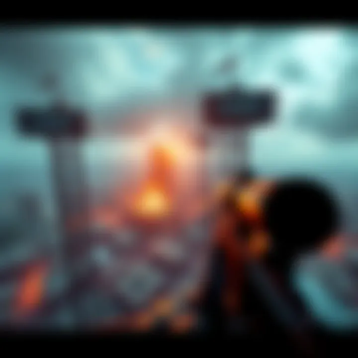 A player positioned on a sniper tower overlooking Dogtown, ready to engage enemies below.