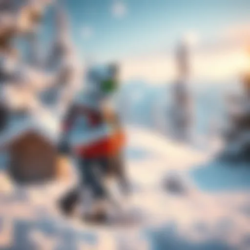 A Snow G.I. Joe action figure in a snowy landscape, dressed in winter gear and ready for adventure.