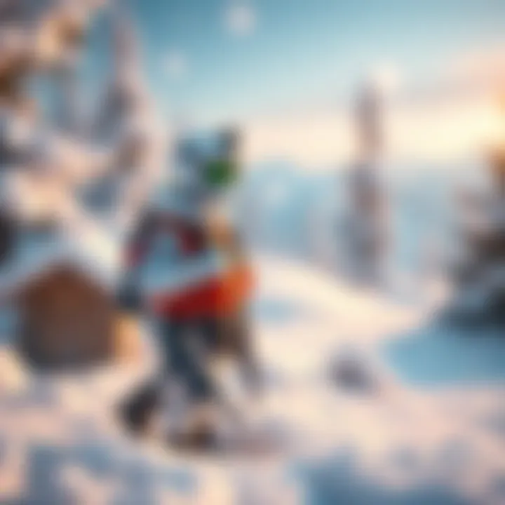 A Snow G.I. Joe action figure in a snowy landscape, dressed in winter gear and ready for adventure.