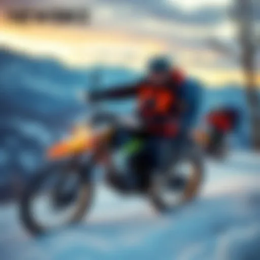 SnowBikeMike exploring outdoors with a gaming setup nearby