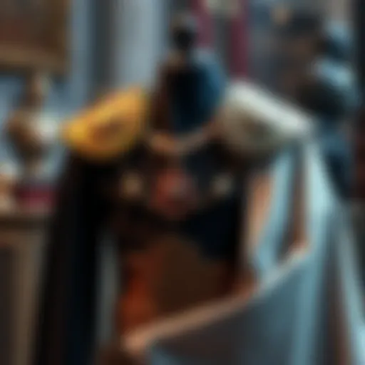 A close-up of Sobeck's raiment, featuring intricate details and colors, symbolizing its significance in the Thebes quest.