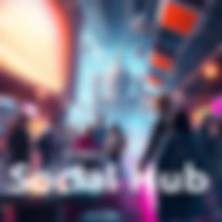 A lively gathering of players in Stella Montis, trading and chatting in a friendly atmosphere.