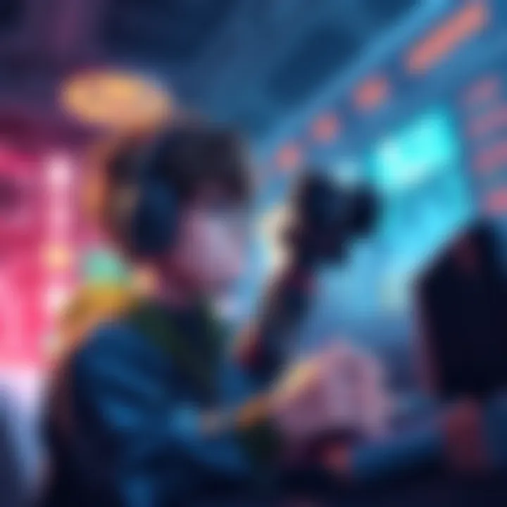 Illustration depicting a gamer facing a soft lock scenario