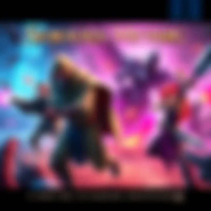 A dynamic scene showcasing intense gameplay of Sojourn Mythic, featuring vibrant graphics and engaging characters in action.