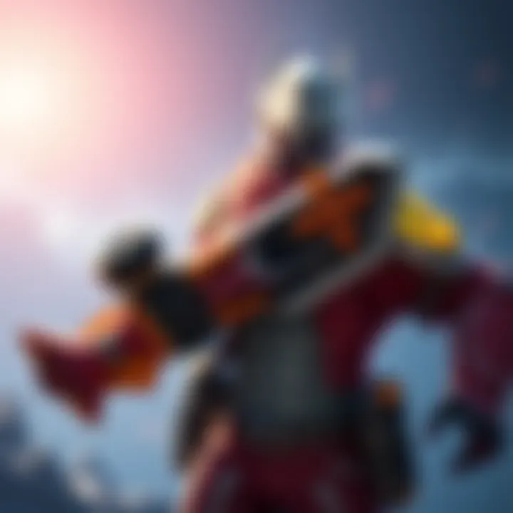 Soldier with Mythic Weapon Soldier character holding a mythic weapon, showcasing his unique status in the game without a corresponding skin.