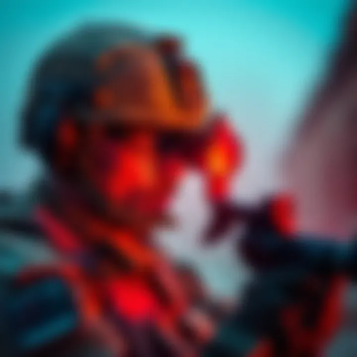 A soldier looks through a thermal vision scope while preparing for a tactical operation, illustrating the use of thermal vision in combat.