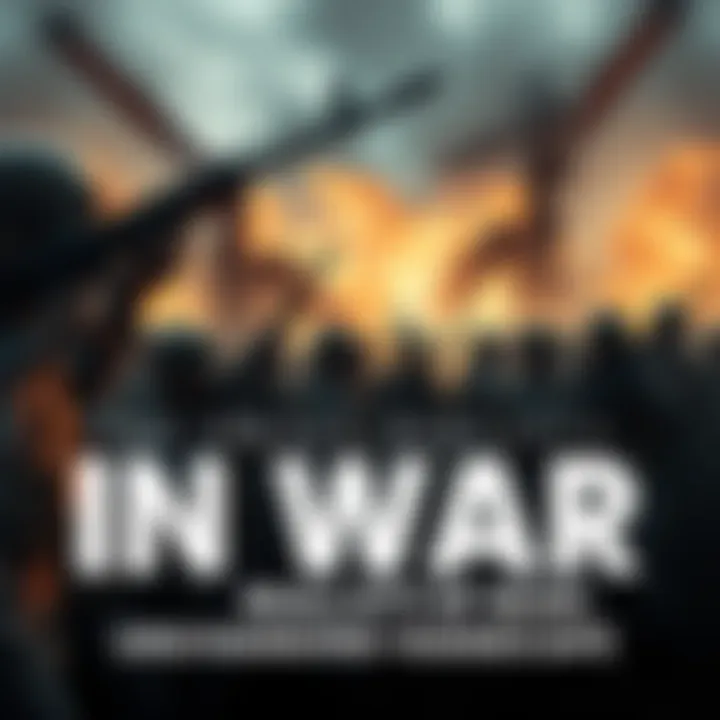 A group of soldiers engaged in battle, demonstrating the harsh realities of warfare across time.