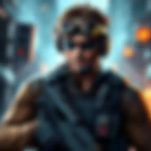 Solid Snake in R6 Solid Snake character in tactical gear with a headset, ready for action in R6 game environment