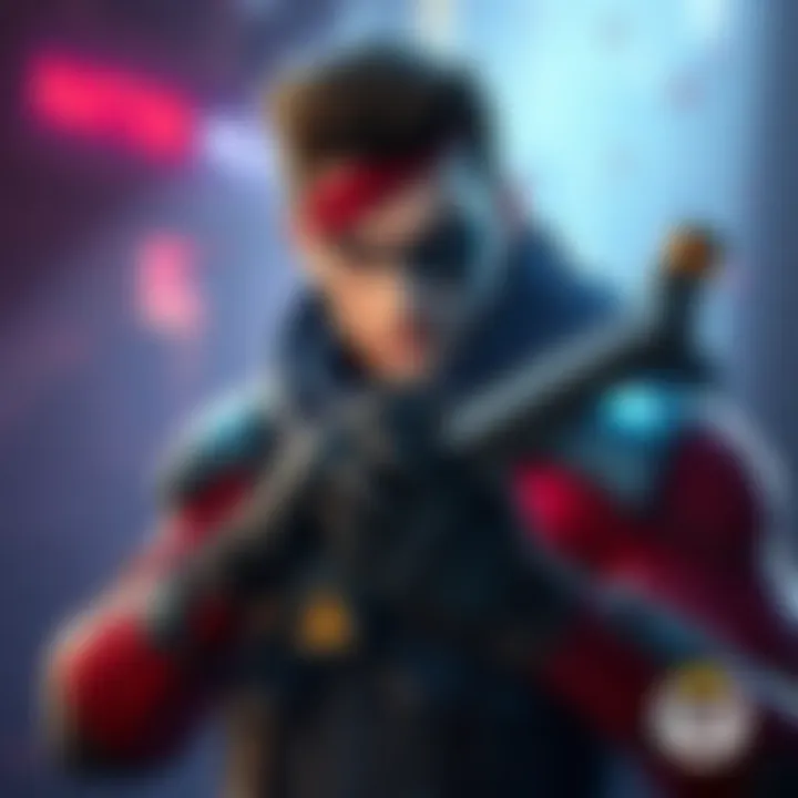 Concept art of Solid Snake character styled for Overwatch game