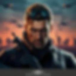 Solidus Snake in a tactical suit with a serious expression, a backdrop of the Metal Gear universe emphasizing his role as a powerful leader, contrasting with Raiden's confusion.