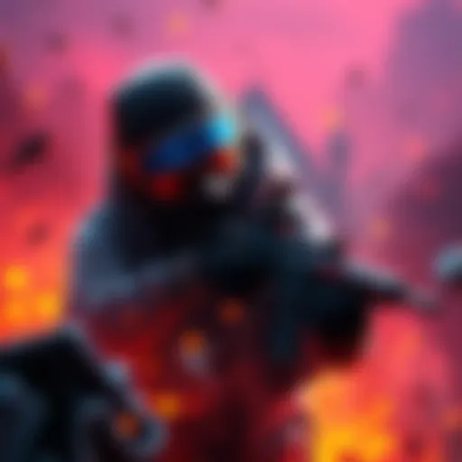 A lone gamer strategizing in an extraction shooter game, focused on survival and loot collection.