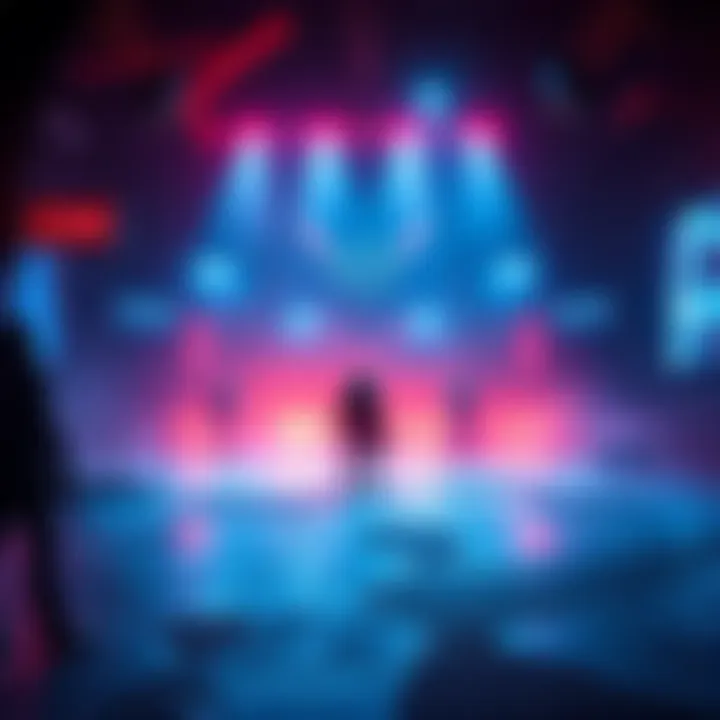 A lone player in a gaming environment attempting to engage in PvP amid a group of three players