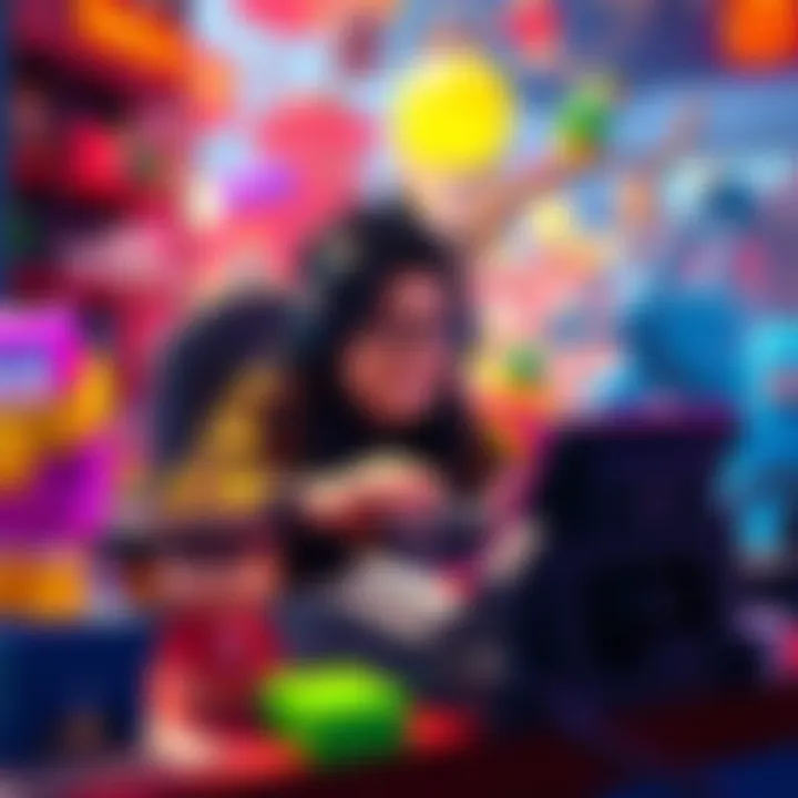 A player enjoying a solo gaming session in Roblox, surrounded by colorful game environments and avatars, focused on building and exploring.