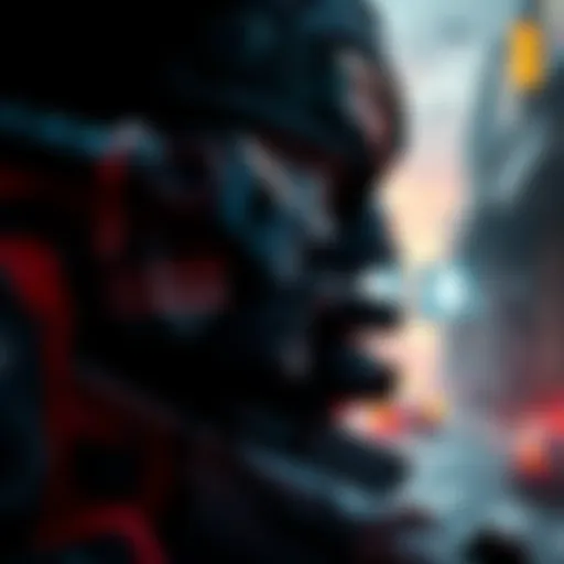 A lone gamer hiding behind cover, preparing to ambush opponents at an extraction point in a thrilling game scenario.