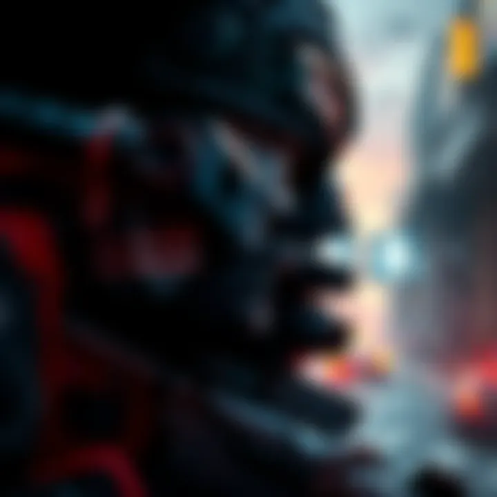 A lone gamer hiding behind cover, preparing to ambush opponents at an extraction point in a thrilling game scenario.