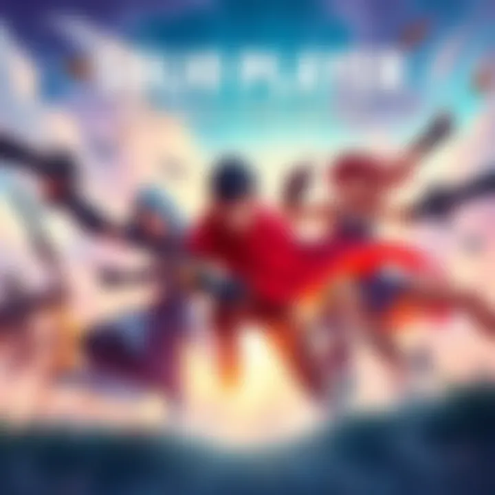 An illustration showing top characters for solo gameplay in a new game with vibrant colors and action poses