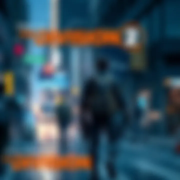 Solo player in The Division 2 A player character in The Division 2 exploring a detailed urban environment alone, showcasing gameplay and strategy