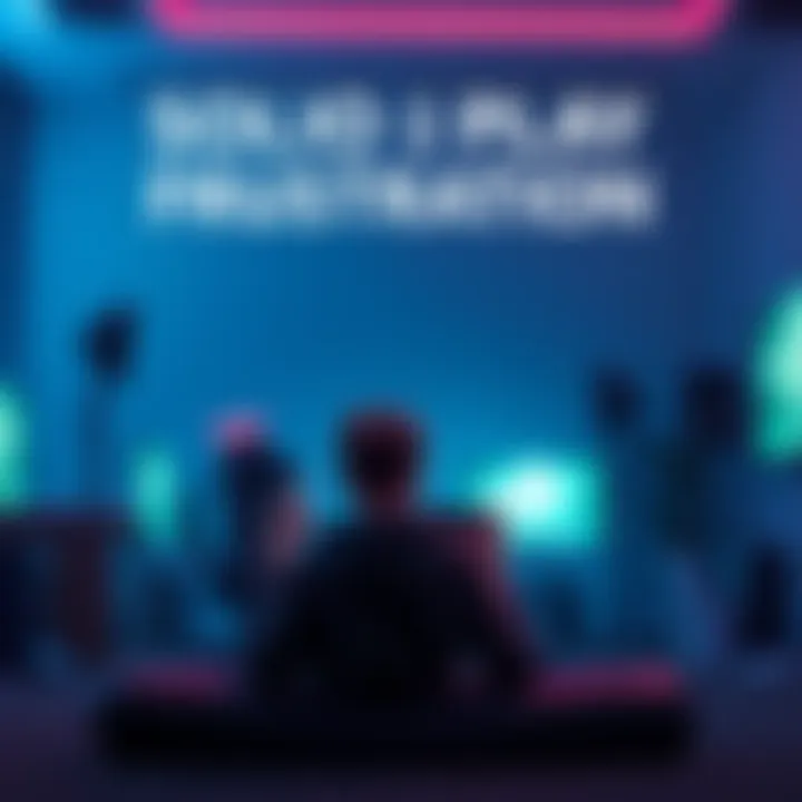 A gamer sitting alone, looking frustrated while playing a video game.