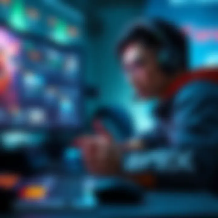 Solo player strategizing in Marathon A gamer focused on strategy during solo gameplay in Marathon, showing a mix of classes and team dynamics on screen.