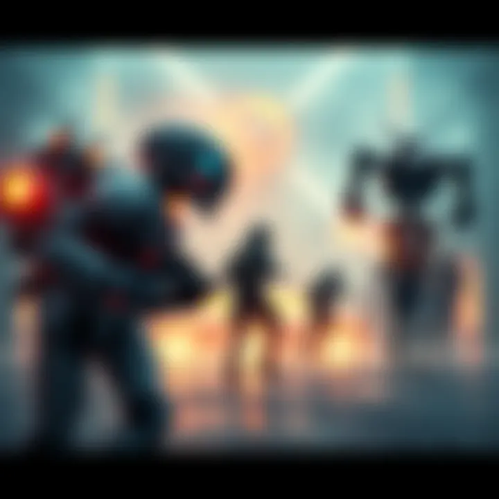 A solo player faces aggressive bots in the Pinwheel game, struggling to complete their mission while runners pass by.
