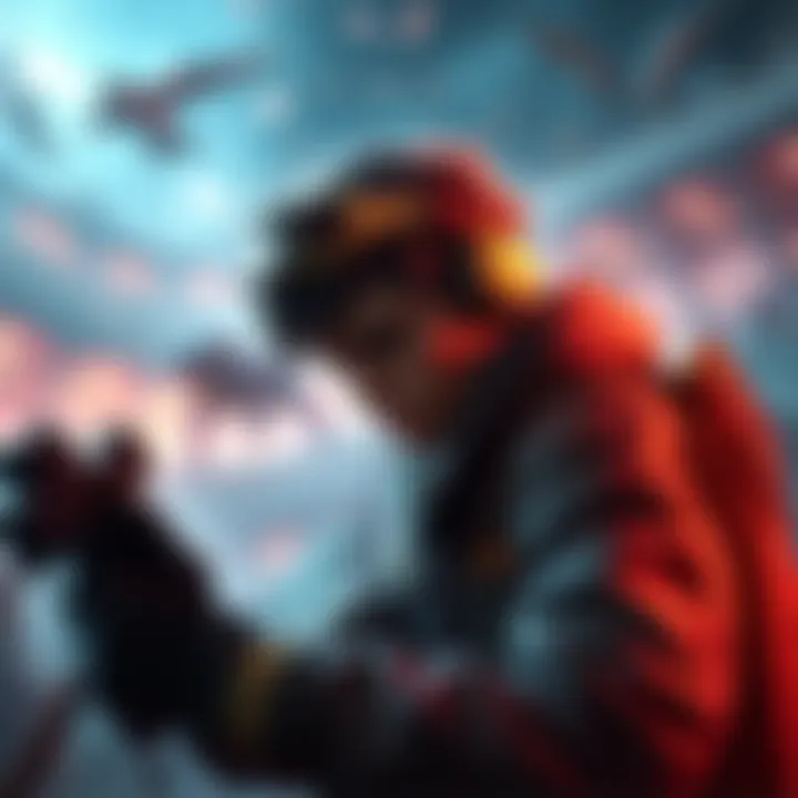 A gamer facing difficulties while playing alone in a challenging PvE environment