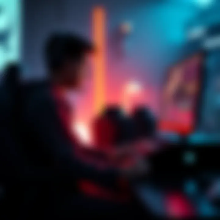 A lone gamer sitting at a console, looking frustrated while trying to earn faction reputation in a game.