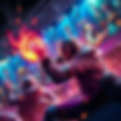 A gamer in a competitive setting activates their ultimate ability, showcasing an intense moment in gameplay.