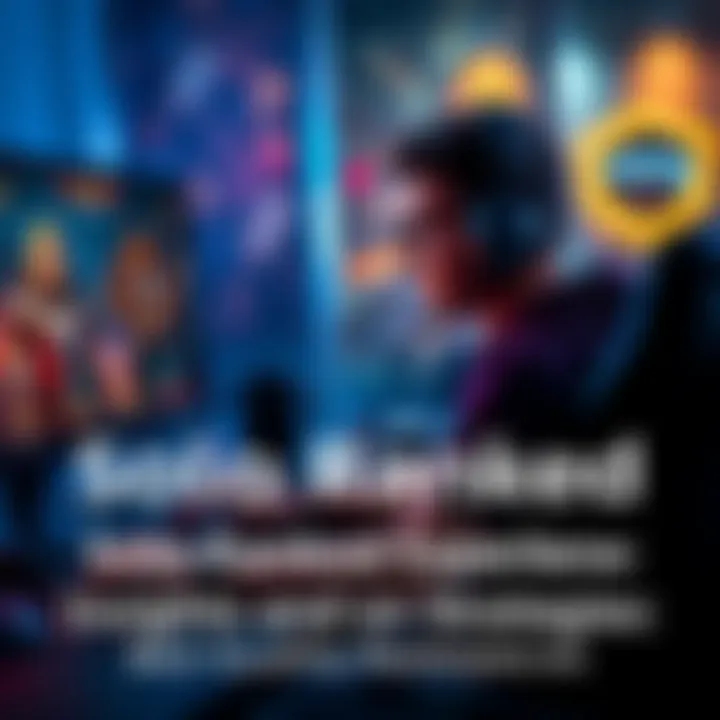 Solo ranked gamer focused on strategy A focused gamer sitting at a desk with a headset, concentrating on a competitive solo ranked match on a computer screen showing gameplay