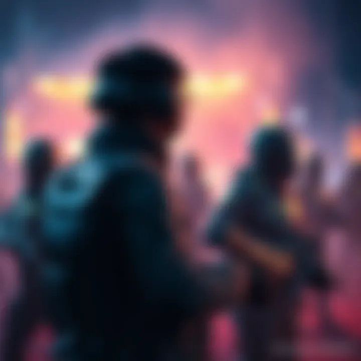 Player in solo match with spawn proximity A gamer in a solo match facing opponents nearby, illustrating the issue of close spawn points leading to early eliminations.