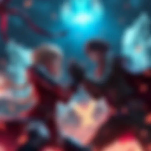 Soma facing off against Julius in a heated battle in a modded game scene