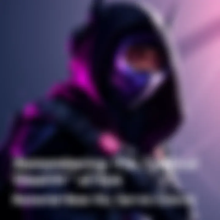 A character resembling Sombra in a stealth mode, blending into the environment with a shadowy background, showcasing her tactical gameplay in a competitive setting.