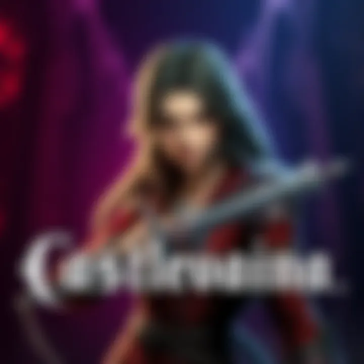 Sonia, the new hero, holds a weapon ready for action in Castlevania: Belmont's Curse