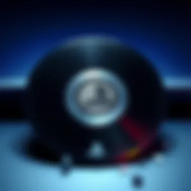 A Sony PlayStation logo next to a shattered disc, symbolizing the end of physical game production.