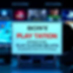 Sony PlayStation Store Closure Announcement A digital graphic showing a warning sign about the closure of the PlayStation Store for PS3 and Vita, with gaming icons in the background.