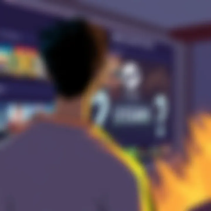 Illustration showing a gamer looking disappointed at a Steam library with missing single-player games, representing Sony's new strategy