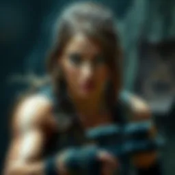 Sophie Turner engaged in intense training for her Tomb Raider role, showing determination and focus