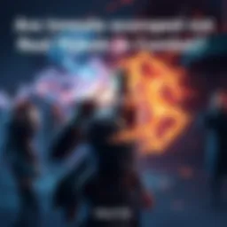 A sorcerer preparing a powerful spell that influences gameplay, with teammates strategizing in the background