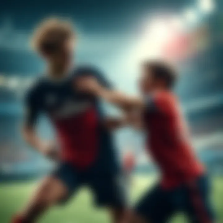 A player strikes their opponent after losing a match in Leipzig, showcasing poor sportsmanship