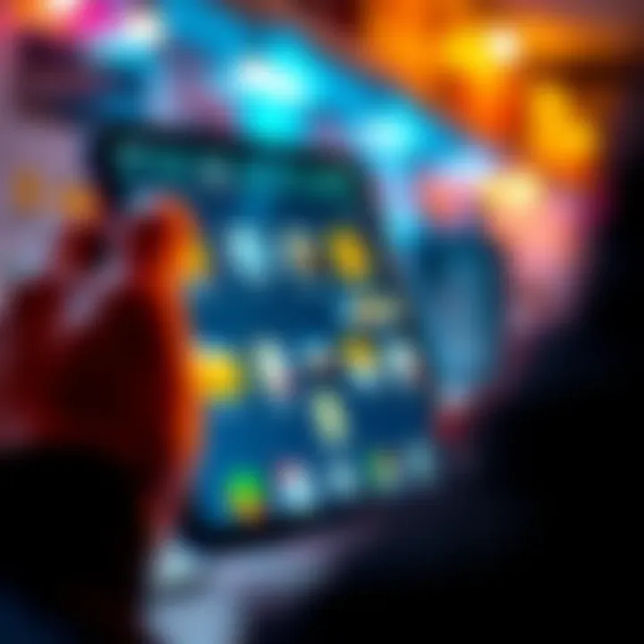 A person organizing files on an Android device