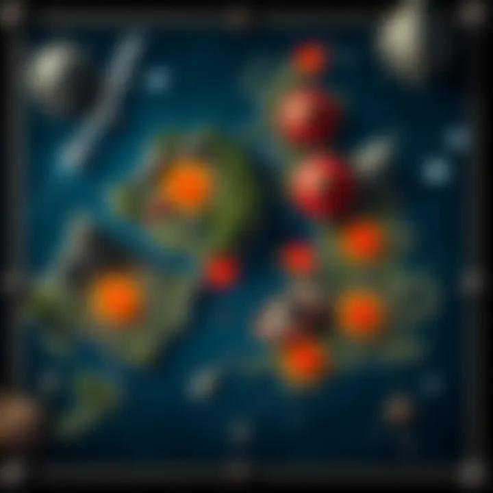 Illustration of a detailed map from Sotn showing key locations and secrets for players.