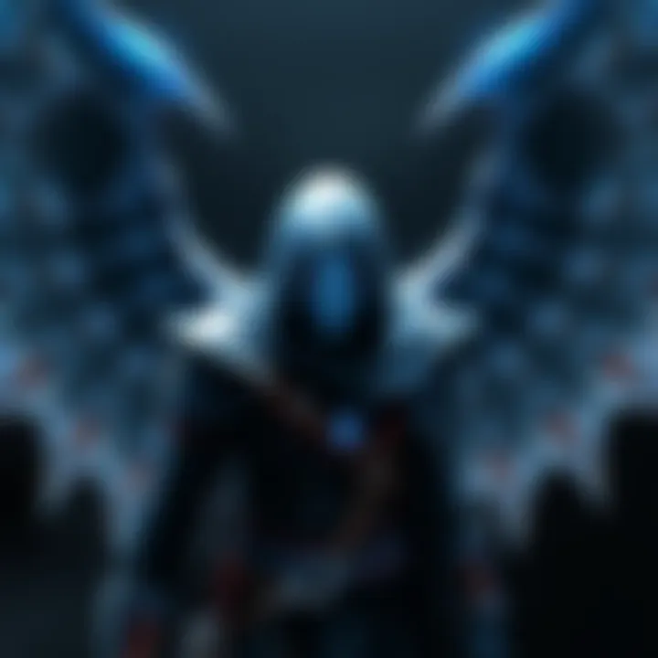 Soul Reaver Remaster Cover Art Cover art featuring the main character Raziel from Soul Reaver, showcasing his distinctive blue skin and ethereal wings against a dark background